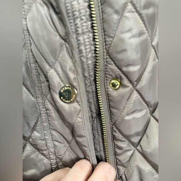 Michael Kors Women's Quilted Belted Coat Anorak Truffle SZ-M - Picture 11 of 12